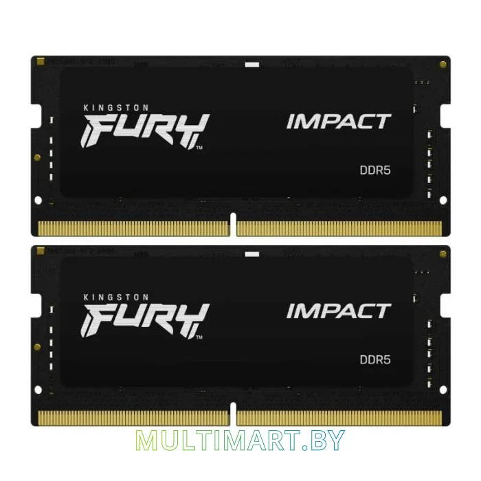 Оперативная память Kingston FURY Impact 2x8 GB SODIMM DDR5 PC5-38400 (KF548S38IBK2/16)